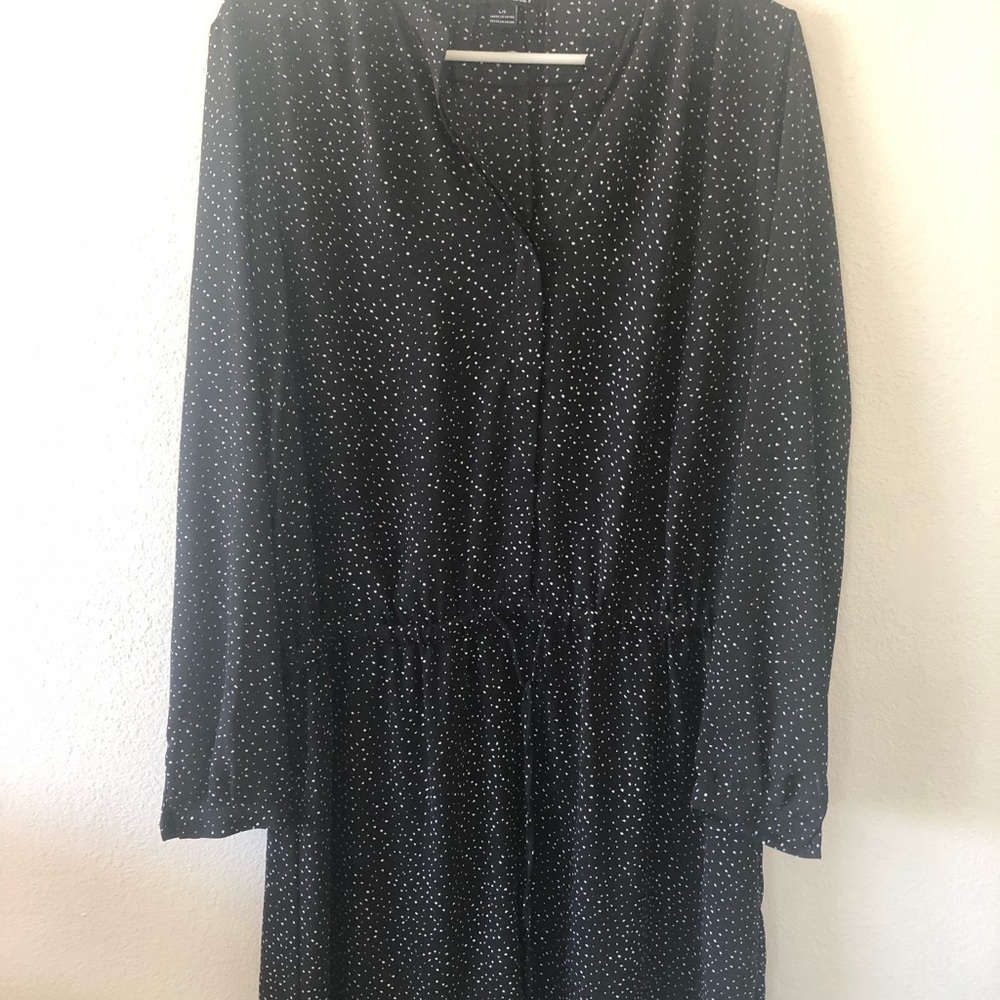 Black/white dot dress